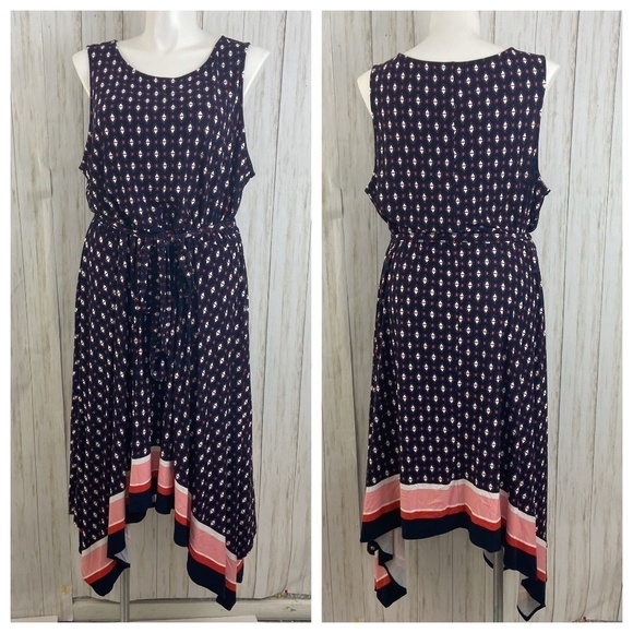 Westport Dresses & Skirts - Westport Blue High Low Navy Sleeveless Dre…